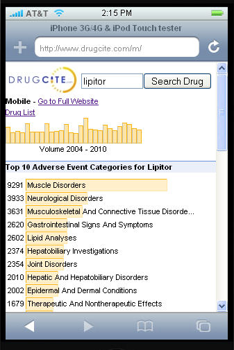 DrugCite Mobile AERS Application