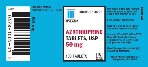 Azathioprine Tablets 50 mg Bottles