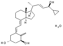 Structural formula of calcipotriene hydrate