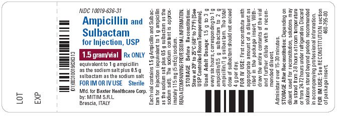 Ampicillin and Sulbactam Representative Container Label
