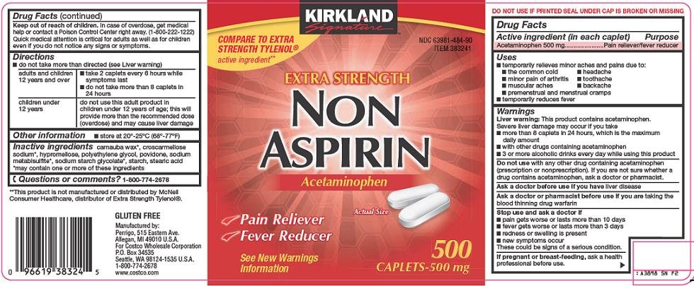 Non Aspirin Label