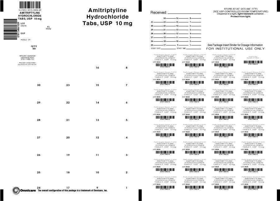 Principal Display Panel-Amitriptyline Hydrochloride 10mg