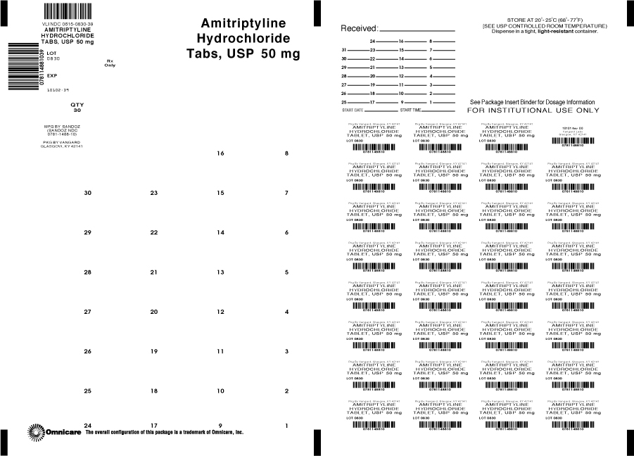Principal Display Panel-Amitriptyline Hydrochloride 50mg