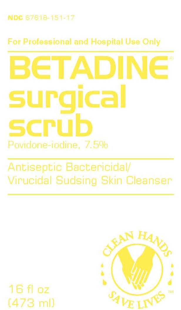 Betadine Surgical Scrub NDC 67618-150-17