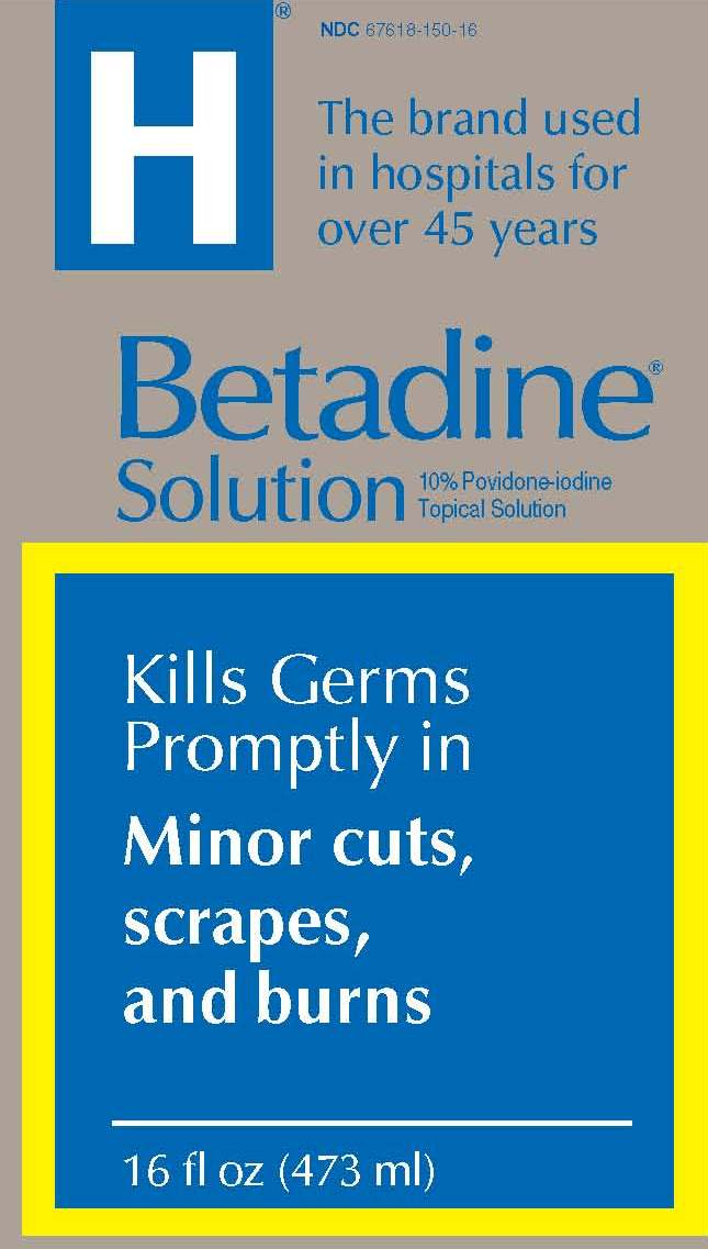 Betadine Solution NDC 67618-150-16