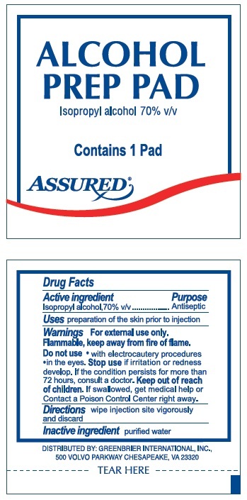 Assured Alcohol Cleansing Pad