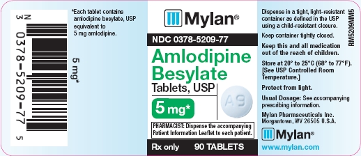 Amlodipine Besylate Tablets 5 mg Bottles