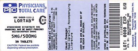 image of 5 mg/ 500 mg package label