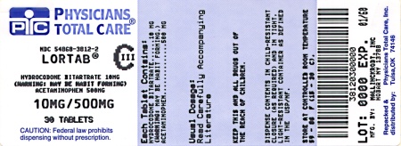 image of 10 mg/500 mg package label
