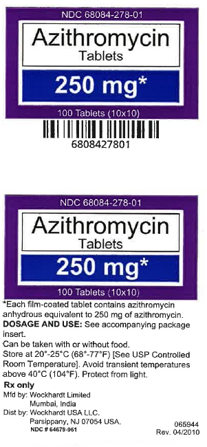 Azithromycin 250 mg label