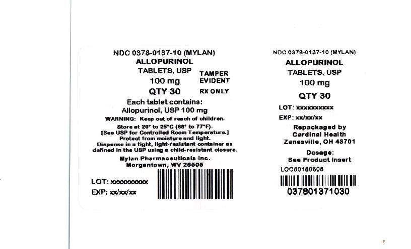 Allopurinol Carton Label
