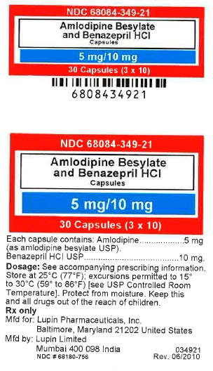 Amlodipine Benzapril 5 mg/10 mg label