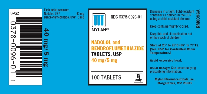 Nadolol and Bendroflumethiazide Tablets 40 mg/5 mg Bottles