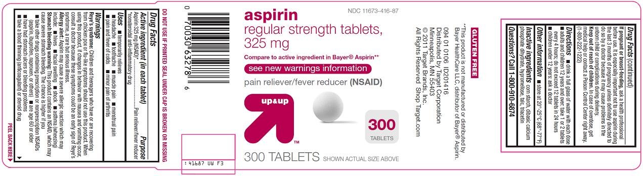 Aspirin Regular Strength Tablets, 325 mg Label Image 1