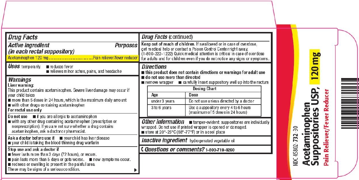 Acetaminophen Suppositories USP, 120 mg Carton Image 2