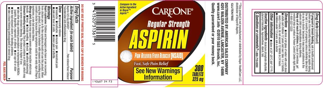 Aspirin Label Image 1