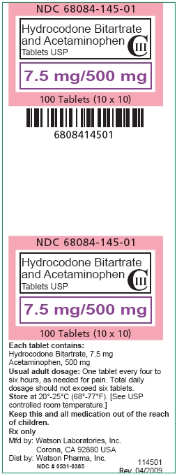  PACKAGE/LABEL PRINCIPAL DISPLAY PANEL 7.5/500 mg