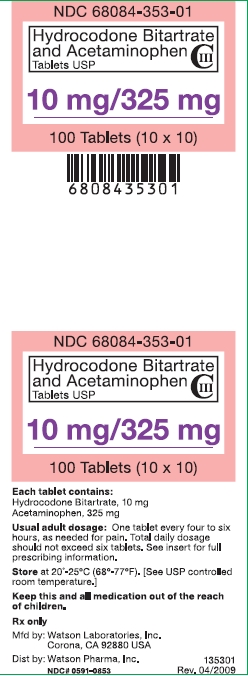  PACKAGE/LABEL PRINCIPAL DISPLAY PANEL 10/325 mg