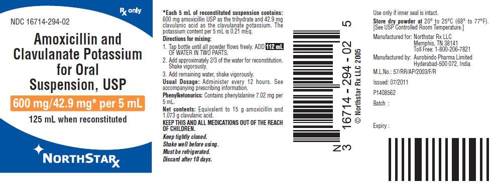 PACKAGE LABEL-PRINCIPAL DISPLAY PANEL - 600 mg/42.9 mg per 5 mL (125 mL Bottle)