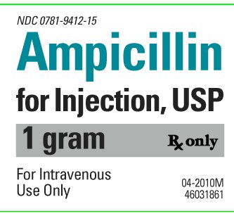 Ampicillin 1 gram Label