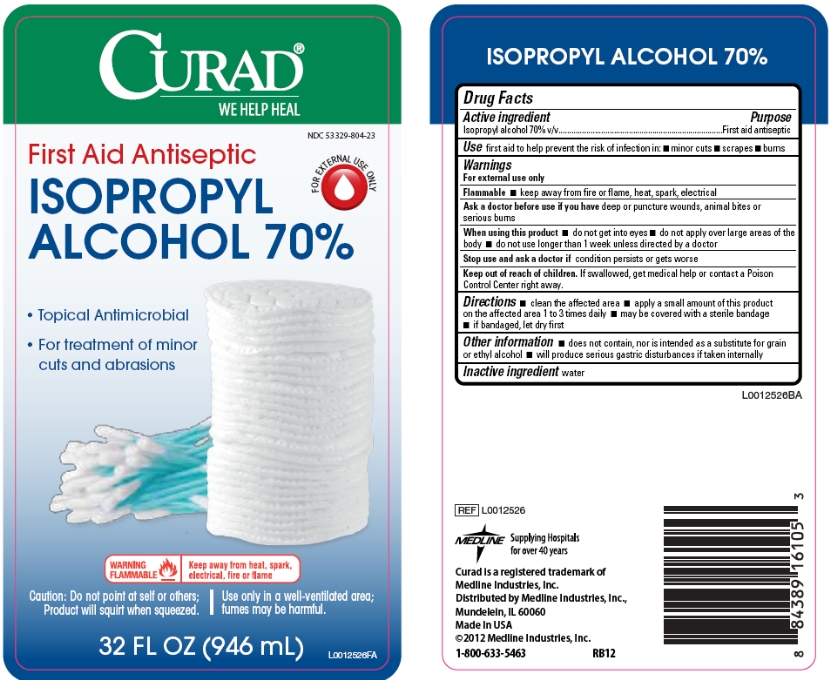 Curad Isopropyl Alcohol 70% label