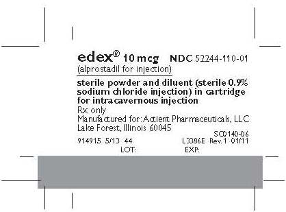 edex 10 mcg label