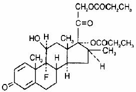 image of betamethasone dipropionate chemical structure