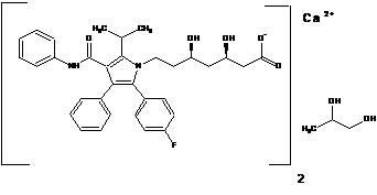 Chemical Structure - Atorvastatin Calcium
