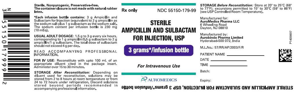 PACKAGE LABEL-PRINCIPAL DISPLAY PANEL - 3 g Infusion Bottle Label