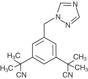 Chemical Structure- Anastrozole