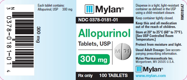 Allopurinol Tablets 300 mg Bottle Labels