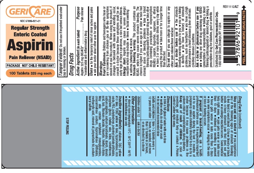 rs enteric coated aspirin label