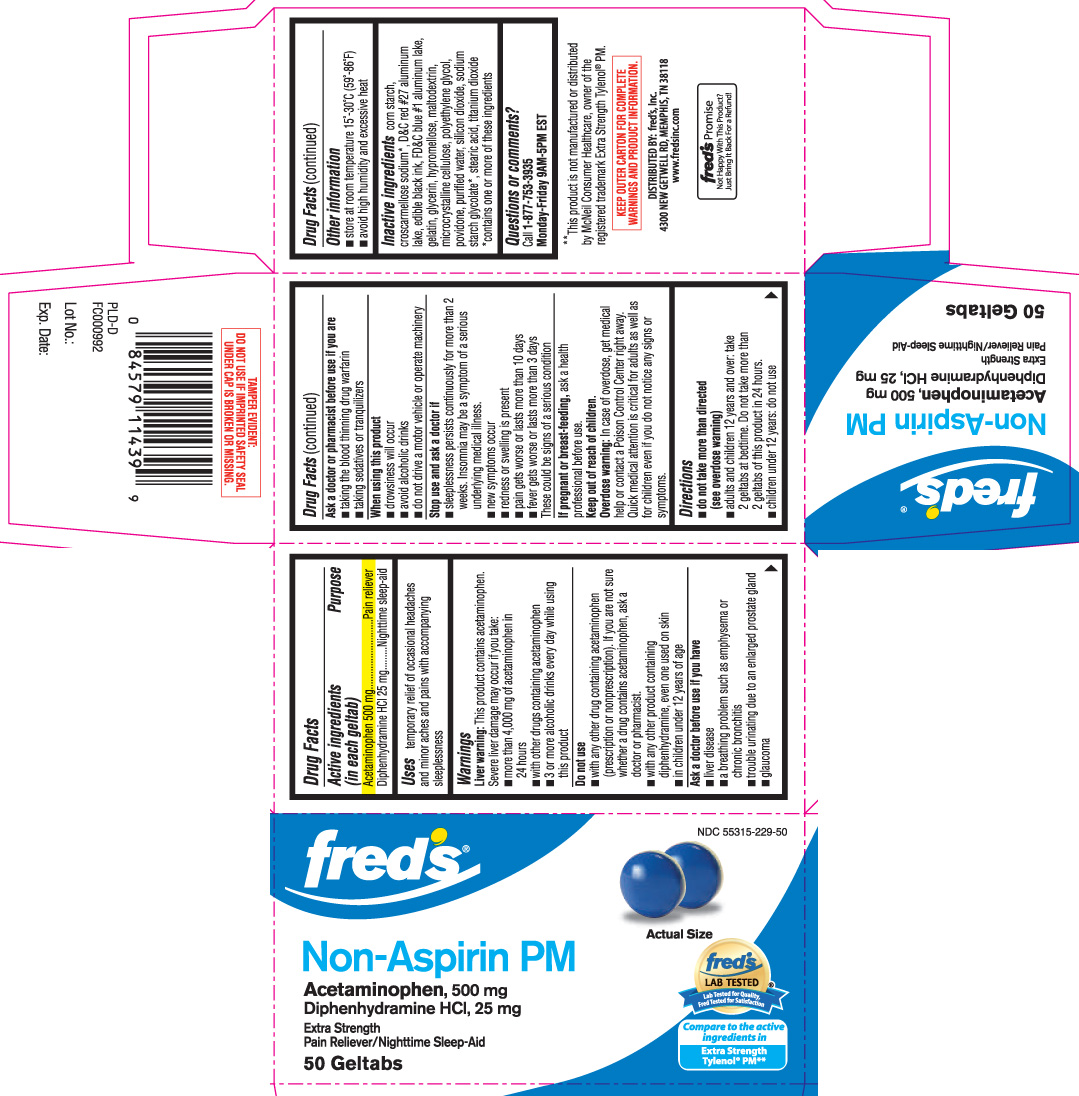 Acetaminophen 500 mg; Diphenhydramine HCl 25 mg